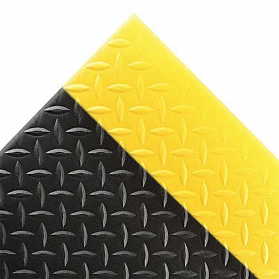 Antifatigue Mat Black YllwBrdr 3ft.x4ft. MPN:419S0034BY