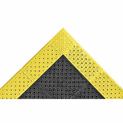 Drainage Mat Black wYlwBrdr 3ft. 6 x8ft. MPN:520S4296BY