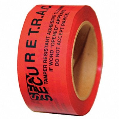 Tamper Evident Tape Red 2 In x 180 Ft MPN:PST2R-61A-180