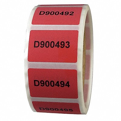 Tamper-Evident Tape 1Inx1-1/2In PK250 MPN:XSG21-11RESN-250