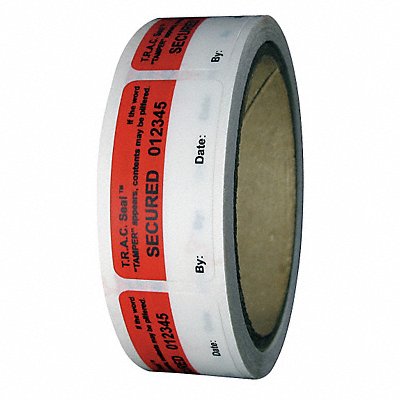 Tamper-Evident Tape 1In x 2In PK250 MPN:ZS48-08RWSN-250