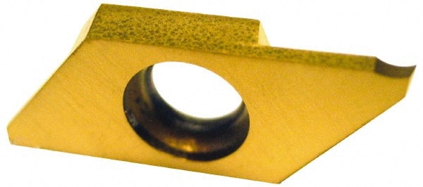 Cutoff Insert: CTP10FL ZM3 W/CHPBRKR, Carbide, 1 mm Cutting Width MPN:7914404