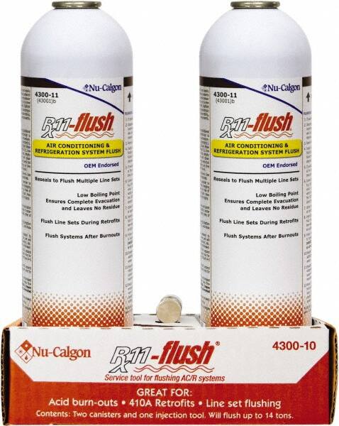 Air Conditioning & Refrigeration System Flush Kit: (E)-1,2-Dichloroethene, Butane, 1,1,1,3,3-Pentafluoro, Dimethyl Carbonate, Ethane, 1,1,1,2-Tetrafluoro & Pentane,1,1,1,2,2,3,4,5,5,5-Decafluoro, 2 lb MPN:4300-10