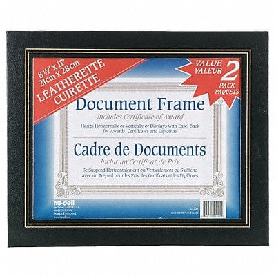 Leatherette Frame 8.5x11 Black PK2 MPN:21202