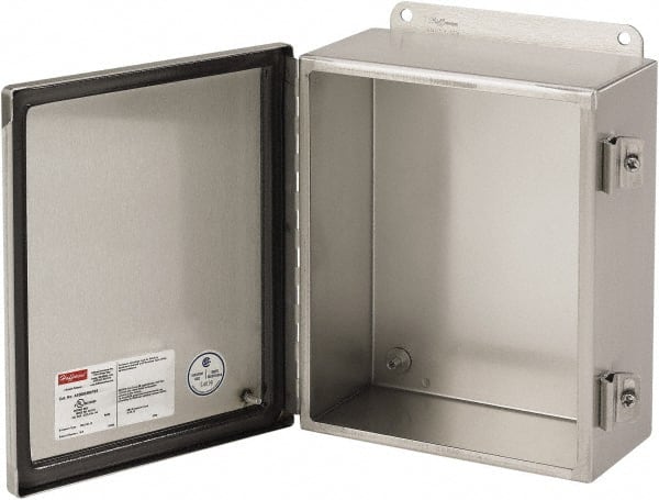 Junction Box Electrical Enclosure: Stainless Steel, NEMA 12, 13, 4 & 4X MPN:A12106CHNFSS