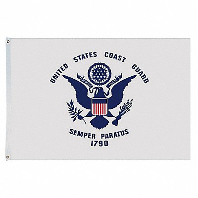 D4228 US Coast Guard Flag 5x8 Ft Nylon MPN:1681