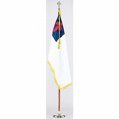 Christian Flag Set W/base Nylon MPN:101200