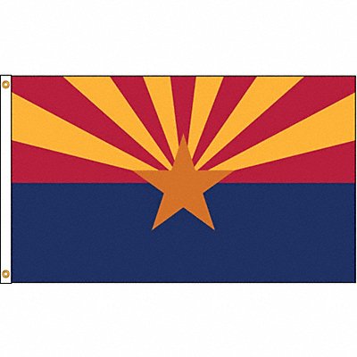 D3771 Arizona Flag 4x6 Ft Nylon MPN:140270