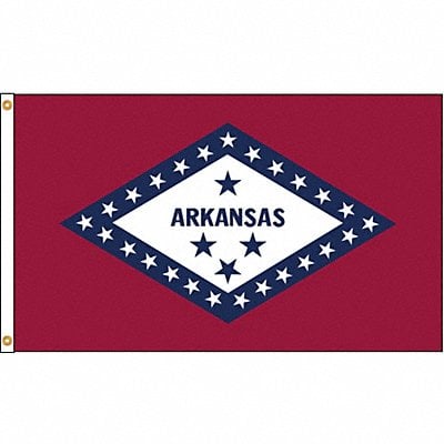 D3771 Arkansas Flag 4x6 Ft Nylon MPN:140370