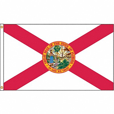 D3771 Florida Flag 4x6 Ft Nylon MPN:140970