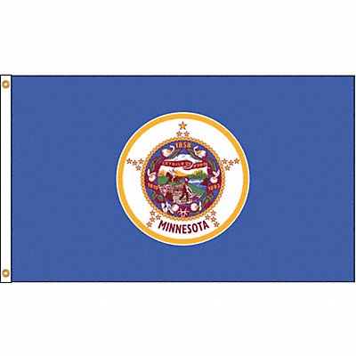 D3771 Minnesota Flag 4x6 Ft Nylon MPN:142770