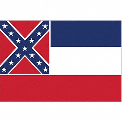 D3761 Mississippi State Flag 3x5 Ft MPN:142860