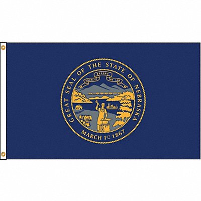 D3771 Nebraska Flag 4x6 Ft Nylon MPN:143270