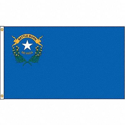 D3771 Nevada Flag 4x6 Ft Nylon MPN:143370