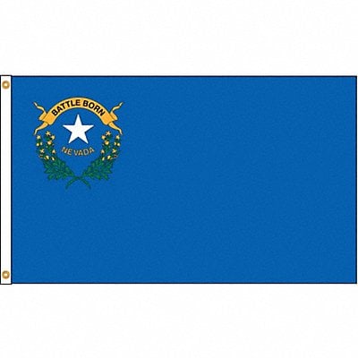 D3772 Nevada Flag 5x8 Ft Nylon MPN:143380