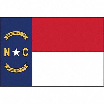 D3761 North Carolina State Flag 3x5 Ft MPN:143960