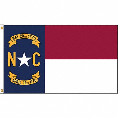 D3771 North Carolina Flag 4x6 Ft Nylon MPN:143970