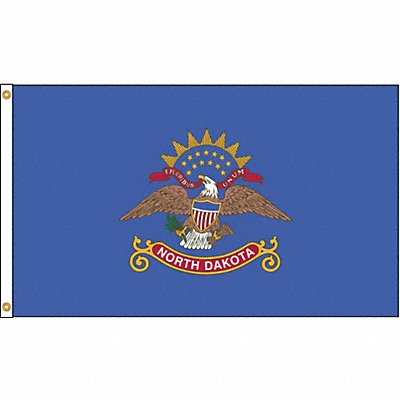 D3771 North Dakota Flag 4x6 Ft Nylon MPN:144170