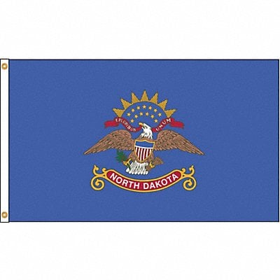 D3772 North Dakota Flag 5x8 Ft Nylon MPN:144180