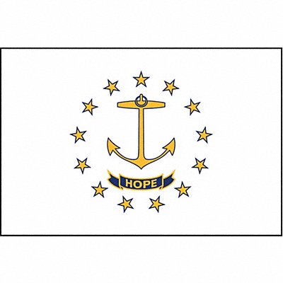 D3761 Rhode Island State Flag 3x5 Ft MPN:144760