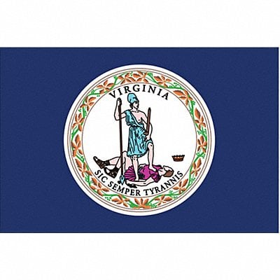 D3761 Virginia State Flag 3x5 Ft MPN:145660