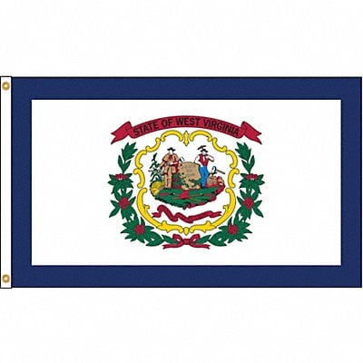 D3771 West Virginia Flag 4x6 Ft Nylon MPN:145870