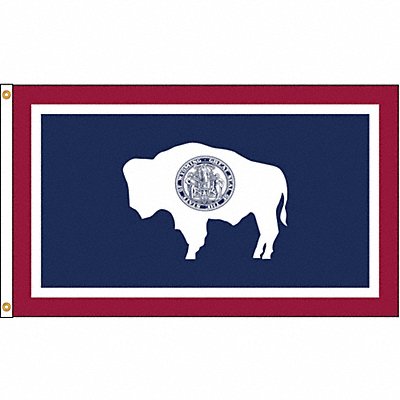D3771 Wyoming Flag 4x6 Ft Nylon MPN:146170