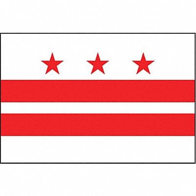 D3761 District Of Columbia Flag 3x5 Ft MPN:146460