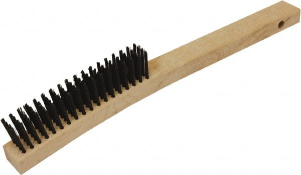 Wire Duster Brush, 18 Rows, 3 Columns, Steel MPN:27219