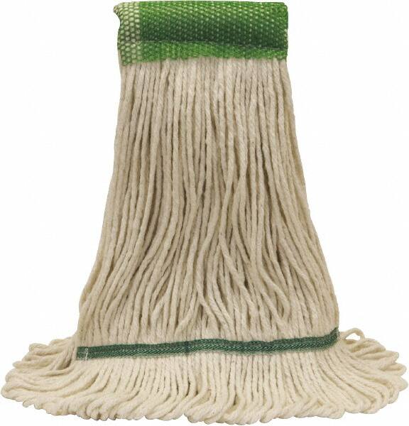 Wet Mop Loop: Medium, White Mop, Cotton & Synthetic MPN:97112