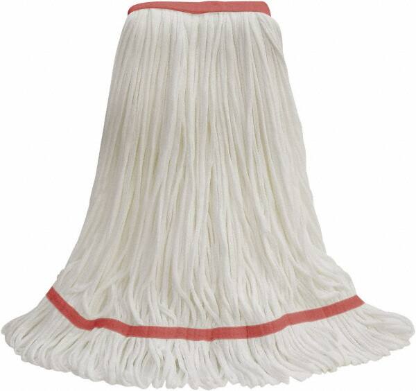 Wet Mop Loop: Side Loading, Medium, White Mop, Cotton & Polyester MPN:97800