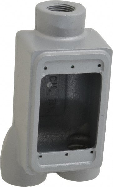 Electrical Outlet Box: Iron, Rectangle, 1 Gang MPN:FDCC-1-75