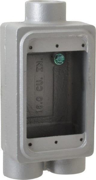 Electrical Device Box: Iron, Rectangle, 1 Gang MPN:FSCC-1-75