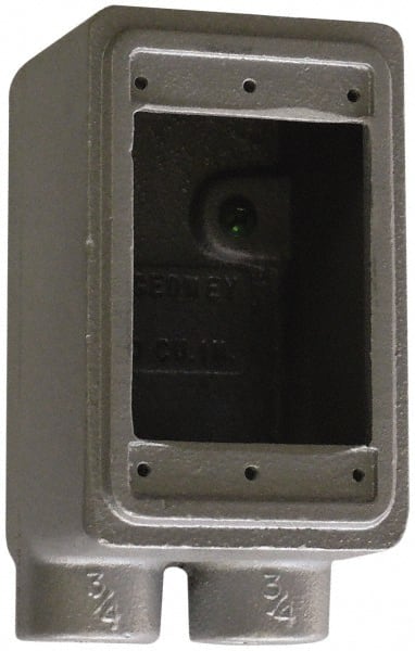 Electrical Device Box: Iron, Rectangle, 1 Gang MPN:FSS-1-75