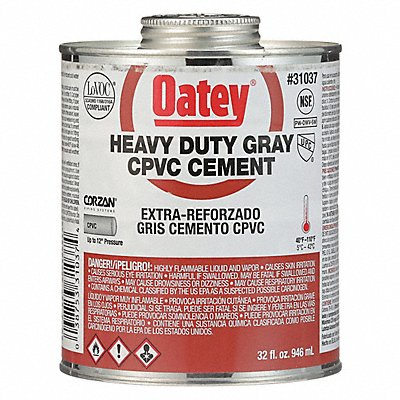 CPVC Cement Heavy Duty Gray 32 oz. MPN:31037