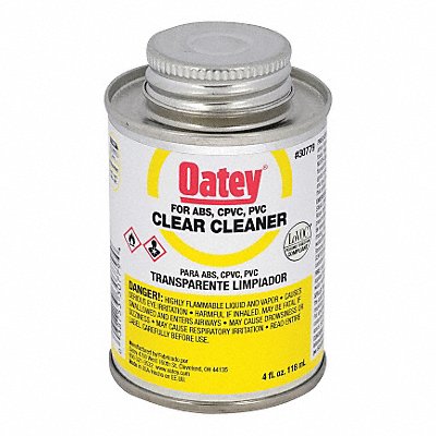 PVC Cleaner Clear 4 oz. MPN:30779