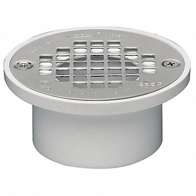 Drain 4 In Dia White PVC Fits 2 or 3 In MPN:43579