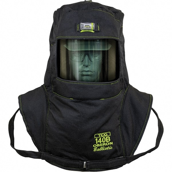 Arc Flash & FR Hoods, Hood Type: Hood with Neck & Shoulder Drape , Hood Material: Aramid , Window Thickness: 0.21in , Window Height: 14in , Window Width: 8in  MPN:TCG140B-C+HVSL