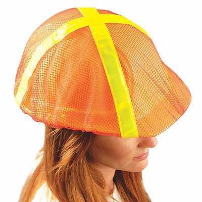 Full Brim Hard Hat Cover Polyester Mesh MPN:V896-FBO