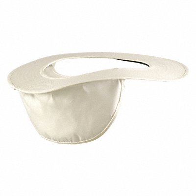 Visor with Neck Shade White Poly/Cotton MPN:898-008