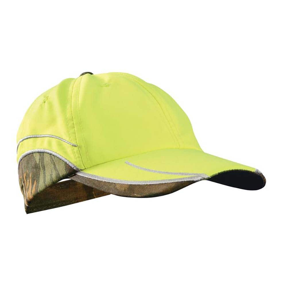 Baseball Cap: Size Universal, High-Visibility Yellow & Camouflage, Wicks Away Sweat & Moisture With 360 Degree Cooling MPN:TD700-HVY