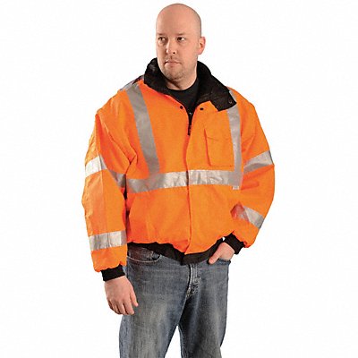 High Visibility Jacket M Orange Unisex MPN:LUX-TJBJ-OM