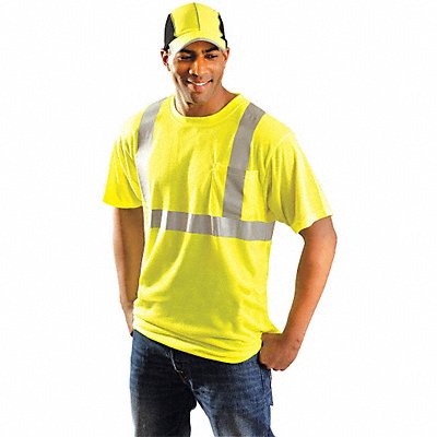 H9261 T-Shirt M Fit 40 in Yellow Polyester MPN:LUX-SSETP2-YM