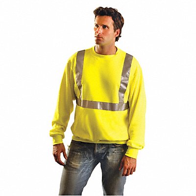 Sweatshirt Mens XL Yellow MPN:LUX-SWTL-YXL