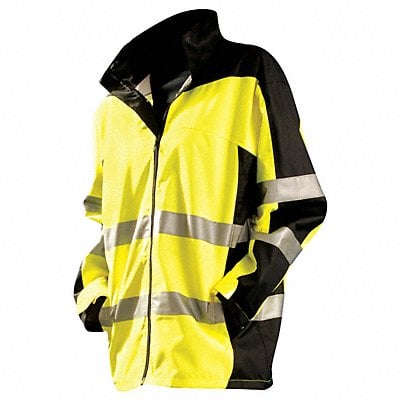 Rain Jacket Class 3 Type R Blk/Ylw L MPN:SP-BRJ-YL