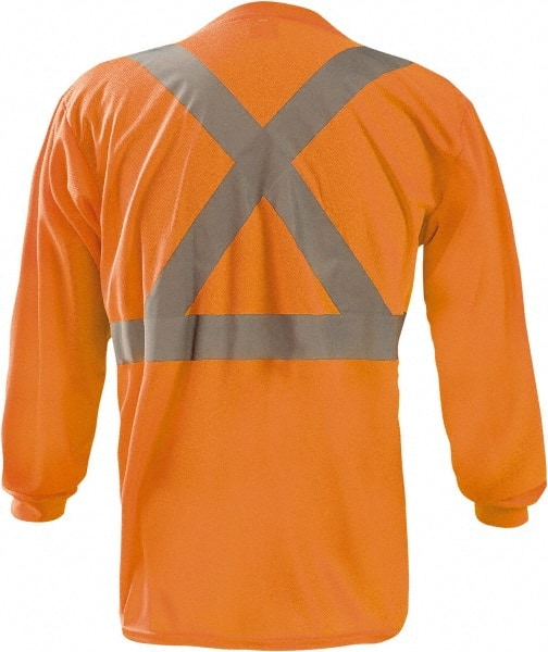 Work Shirt: High-Visibility, 5X-Large, Polyester, High-Visibility Orange, 1 Pocket MPN:LUX-LST2BX-O5X