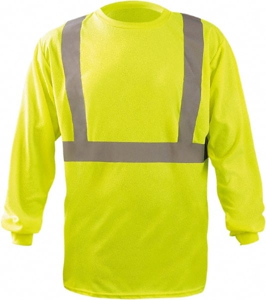 Work Shirt: High-Visibility, 2X-Large, Polyester, High-Visibility Yellow, 1 Pocket MPN:LUX-LST2BX-Y2X