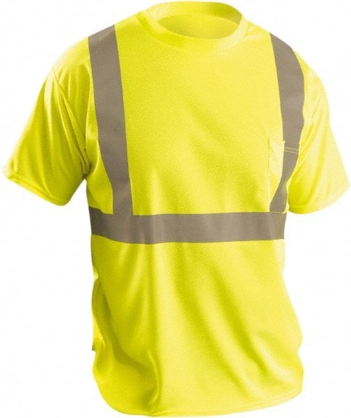 Work Shirt: High-Visibility, 4X-Large, Polyester, Yellow, 1 Pocket MPN:LUX-SSETP2B-Y4X