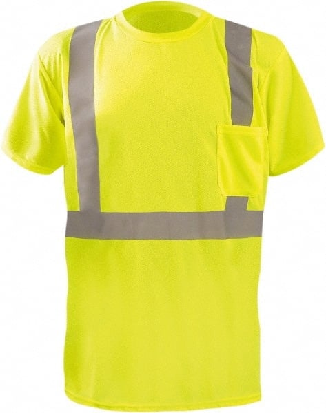 Work Shirt: High-Visibility, 2X-Large, Polyester, High-Visibility Yellow, 1 Pocket MPN:LUX-SSTP2BX-Y2X