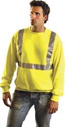 Work Shirt: High-Visibility, 3X-Large, Cotton & Fleece, Yellow MPN:LUX-SWTL-Y3X